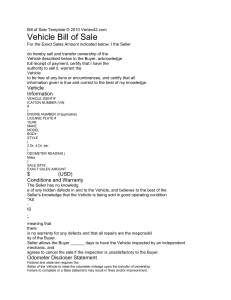 The art of Bill of Sale Template