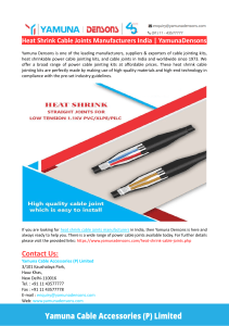Heat Shrink Cable Joints Manufacturers India