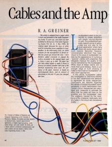 cables and amp-spkr interface 08-1989