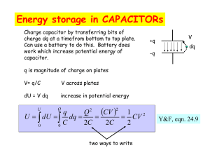 Energy stored in Cap
