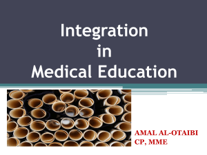 Intergration in Medical Education