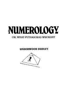 Underwood Dudley - Numerology or, What Pythagoras Wrought (1997, The Mathematical Association of America) - libgen.li