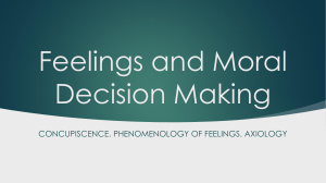 1. Feelings and Moral Decision Making (1)