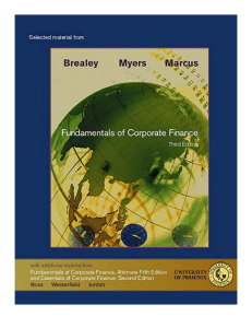 Brealey R.A., Myers S.C., Marcus A.J. - Fundamentals of Corporate Finance (2001)