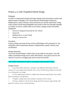 Self-Propelled Vehicle Design Project