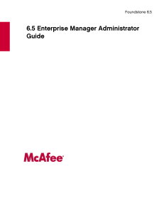 Foundstone Enterprise Manager Admin Guide
