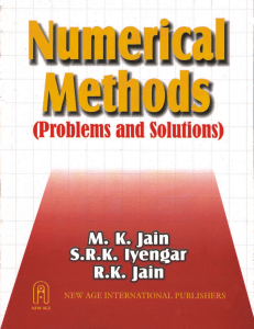 Numerical Analysis ( M.K.Jain )