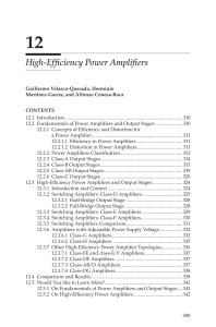 High-Efficiency Power Amplifiers: Textbook Chapter