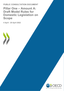 Pillar One Amount A Draft Model Rules for Domestic Legislation