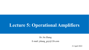 Lecture 5-Operational Amplifiers(1)