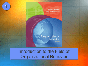Chap001-Intro to Organization Behavior