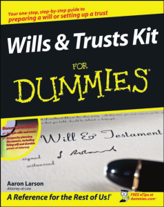 Wiley - Wills and Trusts Kit for Dummies