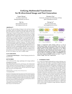 Unifying Multimodal Transformer for Bi-directional Image and Text Generation