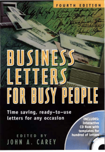 Letters for busy People