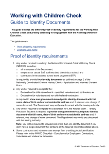guide to Identity documents