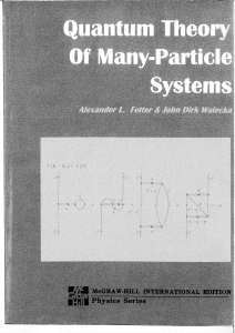 (Dover Books on Physics) Alexander L. Fetter, John Dirk Walecka, Physics - Quantum Theory of Many-Particle Systems-Dover Publications (2003)