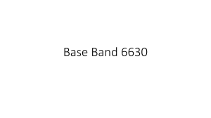 FROMATING  BASE BAND 6630