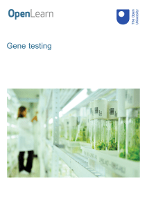 gene testing printable