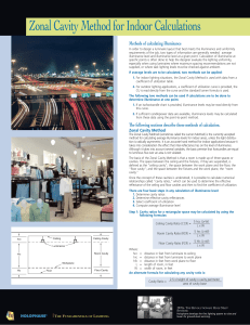 zonal cavity ratio method