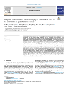 Long-term prediction of sea surface chlorophyll-a concentration based on the combination of spatio-temporal features