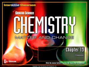 Chapter 9 Gases Summary