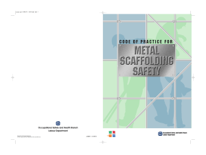 CoP for Metal Scaffolding Safety June 2001
