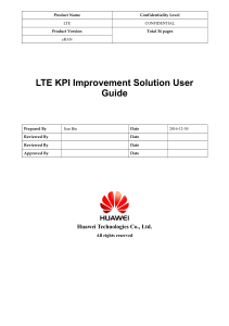 Huawei LTE KPI Improvement