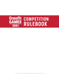 CrossFitGames Rulebook