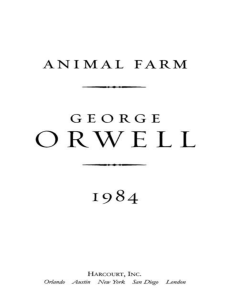 Animal Farm and 1984