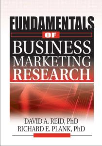 Fundamentals of Business Marketing Research (The Foundation Series in Business Marketing) (The Foundation Series in Business Marketing) ( PDFDrive )