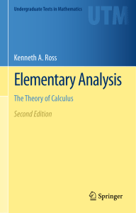 Elementary Analysis The Theory of Calcul