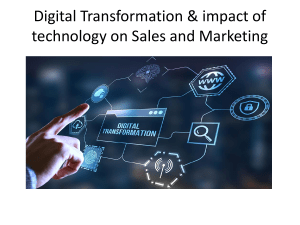 Digital Transformation of Marketing in the age of technology