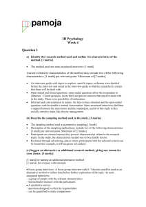 Week 4.2 Questions 1 and 2  Paper 3 Marking Guide  1  (1)