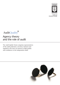 fundamentals agency theory and the role of audit (1)