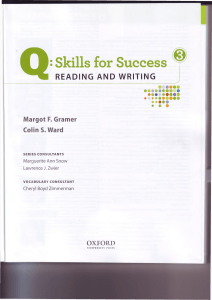 Q Skills for Success 3 Reading & Writing Student Book