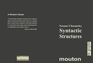 Noam Chomsky Syntactic Structure