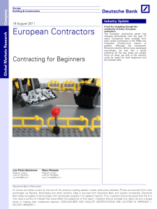 DB deutsche bank contracting beginners 