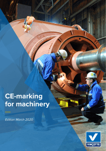 CE marking for machinery