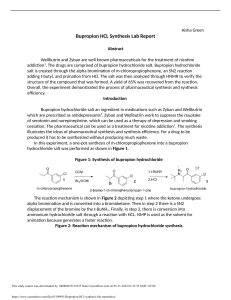 Bupropion HCl synthesis lab report.docx