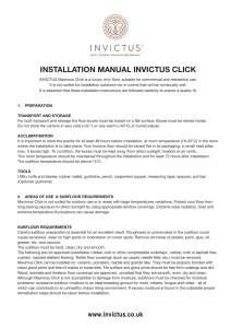 Invictus - Installation instructions - CLICK