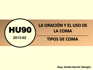HHCC 2012-01 SEM02 USO DE COMAS
