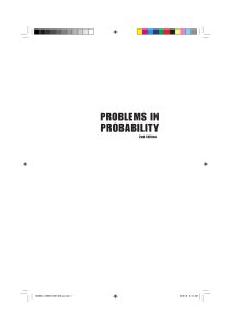(Series on Concrete and Applicable Mathematics) T M Mills - Problems in Probability-World Scientific (2013)