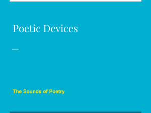 Poetic Devices Lesson