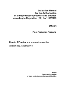 Plant Protection Products - FAO 2-letter code for formulations