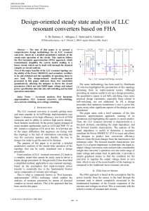 LLC Resonant Converter Analysis using FHA