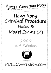 PCLL Conversion Notes Criminal Procedures Notes & Model Exams (2)