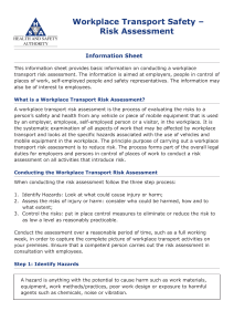 transport risk assessment