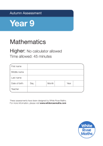 Maths Revision