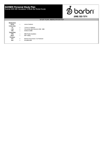 BarBri - Study Plan