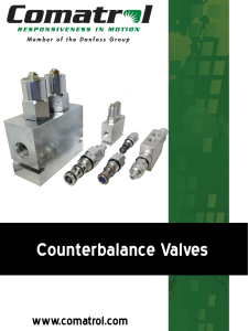 Comatrol 09-CB Counterbalance Valves Catalog
